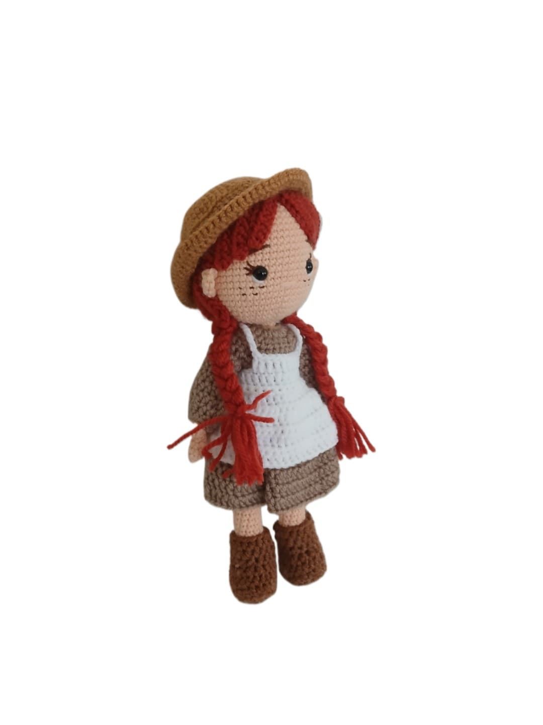 Peluche muñeca ana de las tejas verdes princesa disney hecha a mano a ganchillo (amigurumi). - Imagen 2