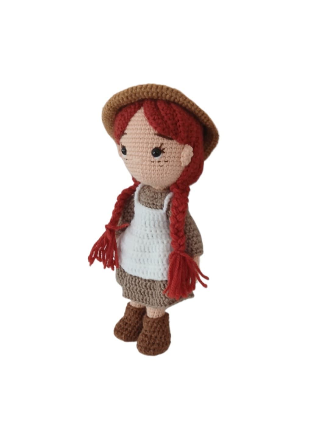 Peluche muñeca ana de las tejas verdes princesa disney hecha a mano a ganchillo (amigurumi). - Imagen 3