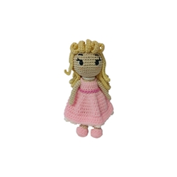 Peluche muñeca Barbie hecha a mano a ganchillo (amigurumi). - Imagen 1