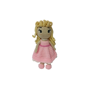 Peluche muñeca Barbie hecha a mano a ganchillo (amigurumi). - Imagen 1