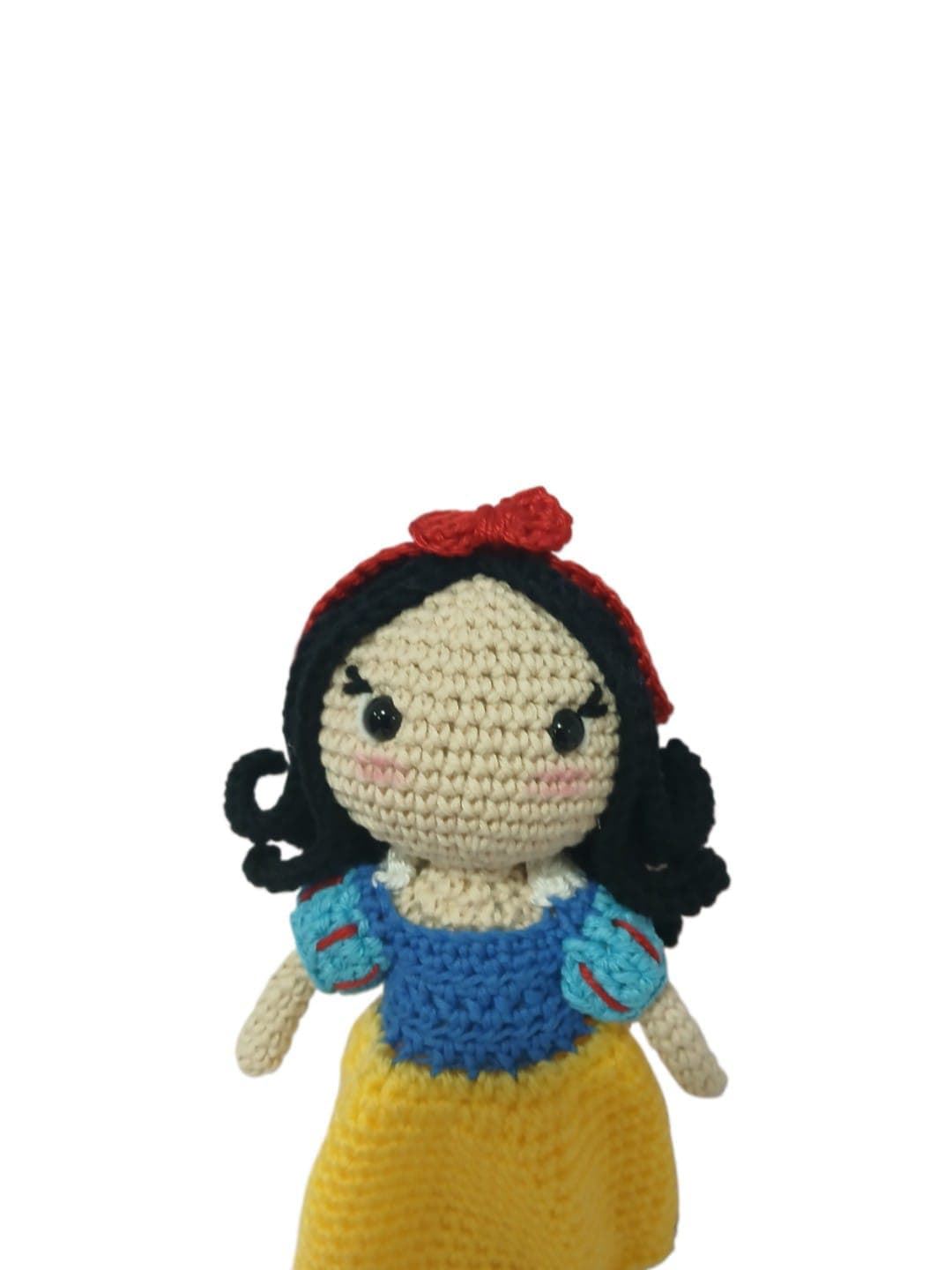 Peluche muñeca Blancanieves princesa Disney hecha a mano a ganchillo (amigurumi). - Imagen 4