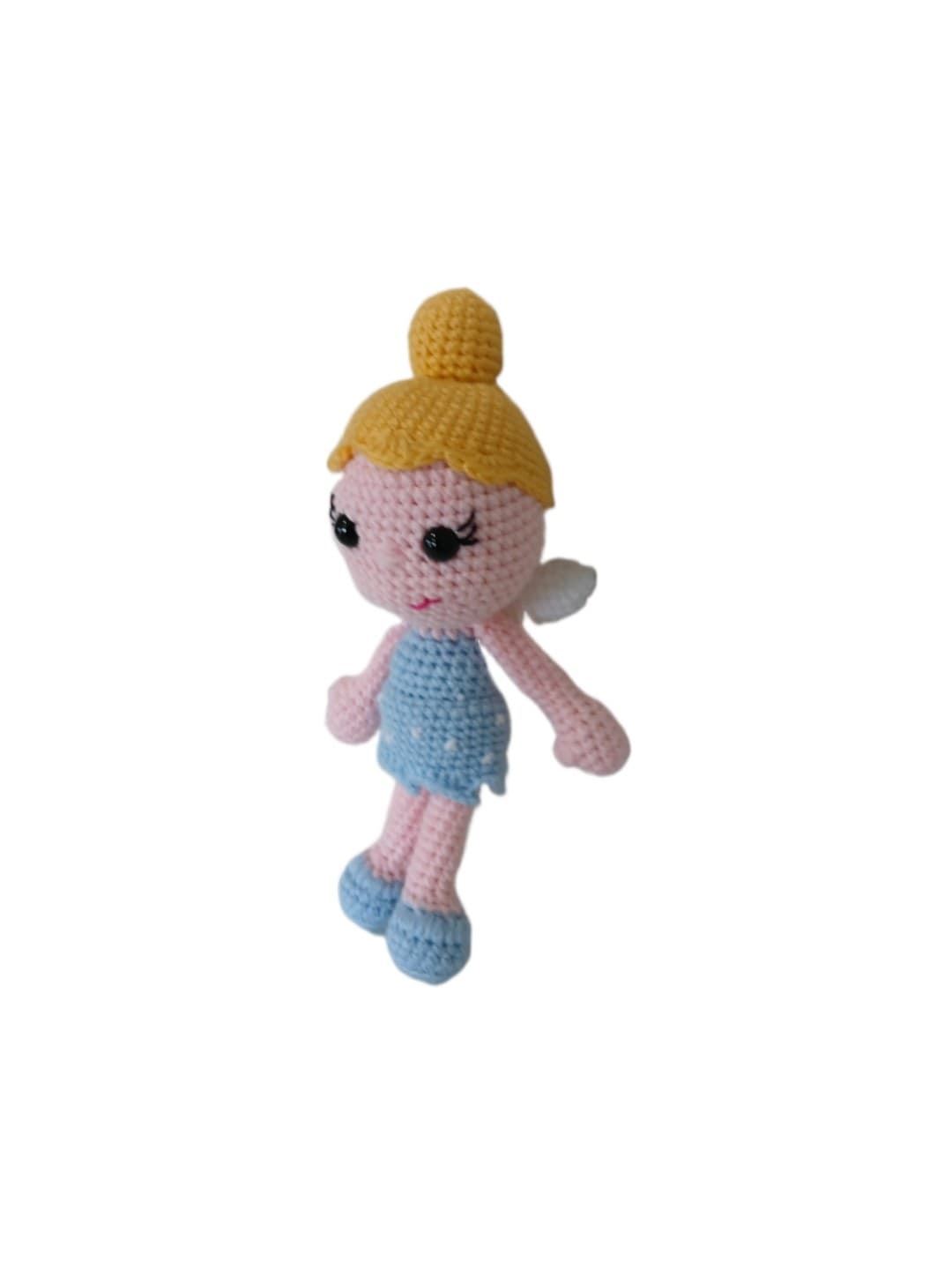 Peluche muñeca campanilla hecha a mano a ganchillo (amigurumi). - Imagen 2