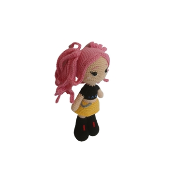 Peluche muñeca de las guerreras k- pop hecho a mano a ganchillo (amigurumi). - Imagen 2
