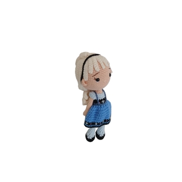 Peluche muñeca elsa frozen princesa disney hecha a mano a ganchillo (amigurumi). - Imagen 2