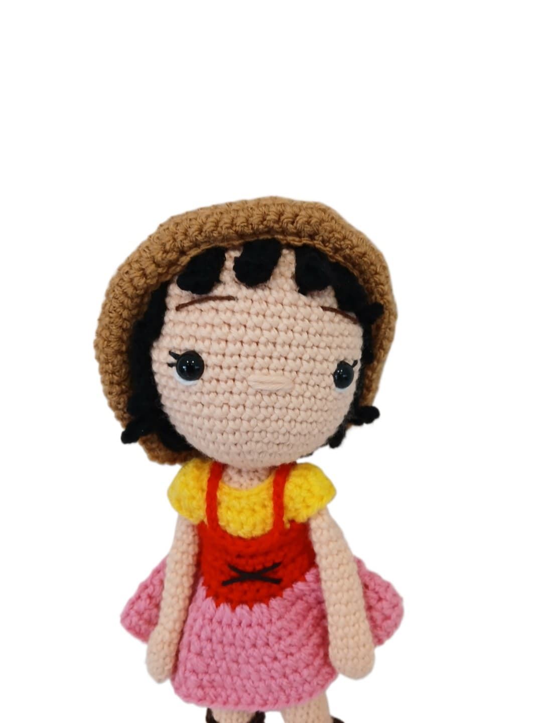 Peluche muñeca heidi hecha a mano a ganchillo (amigurumi). - Imagen 4