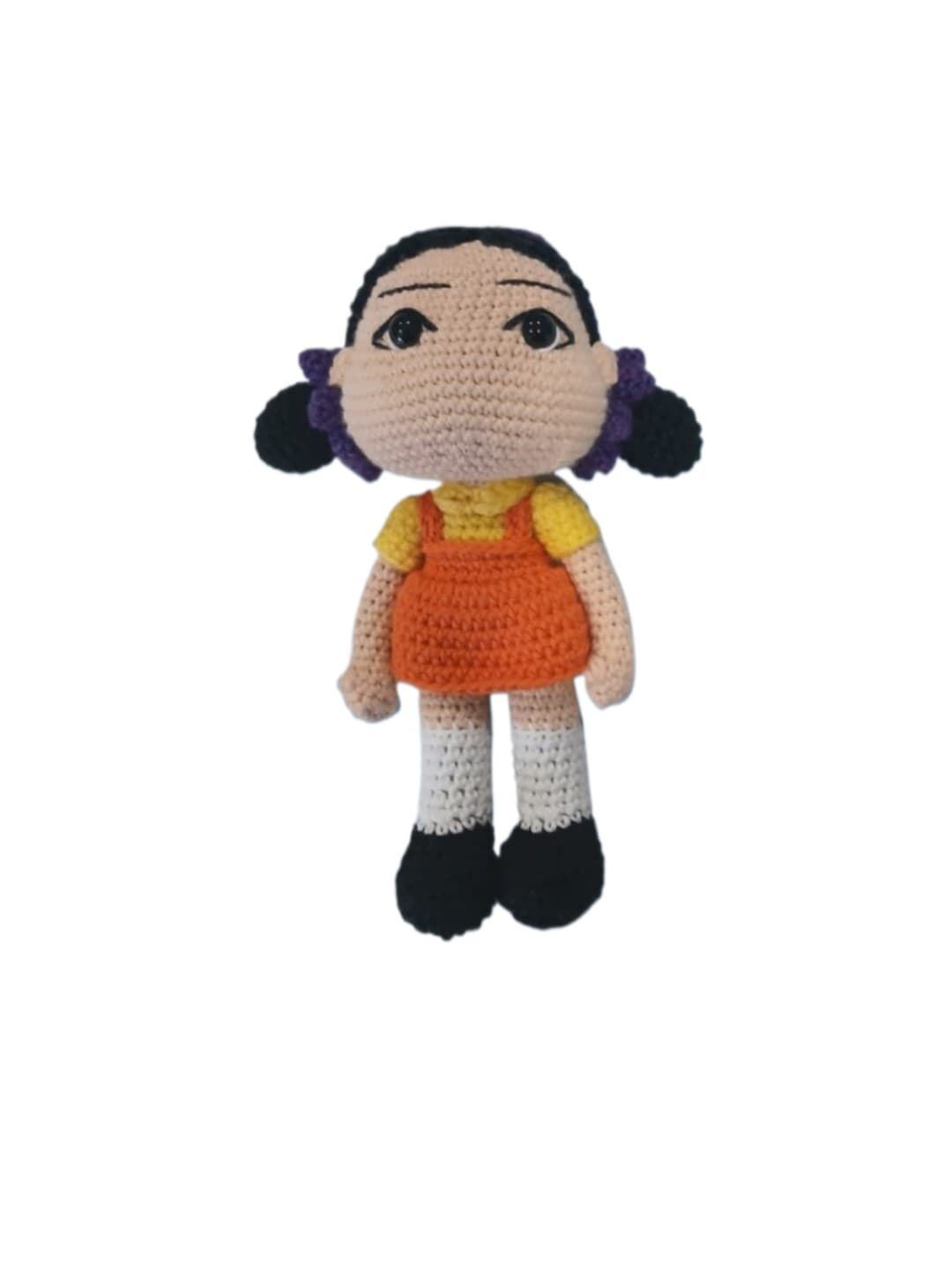 Peluche muñeca juego del calamar hecha a mano a  (amigurumi). - Imagen 1