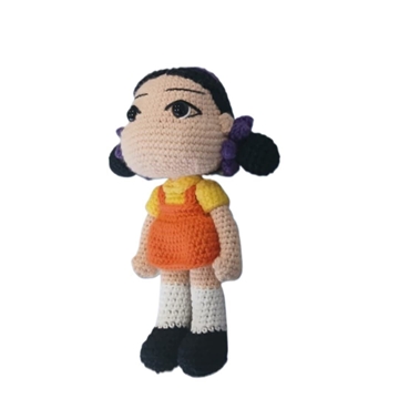 Peluche muñeca juego del calamar hecha a mano a  (amigurumi). - Imagen 2