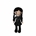 Peluche muñeca miércoles addams hecho a mano a ganchillo (amigurumi). - Imagen 1