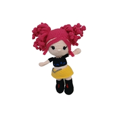 Peluche muñeca mira de las guerreras k- pop hecho a mano a ganchillo (amigurumi). - Imagen 1