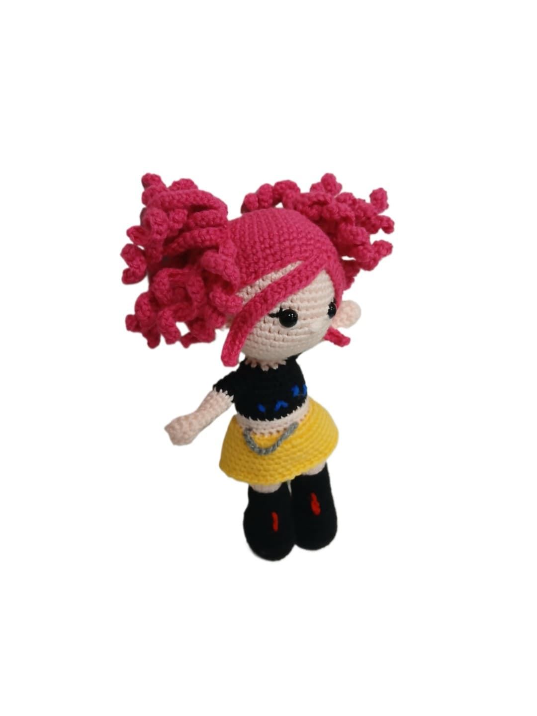 Peluche muñeca mira de las guerreras k- pop hecho a mano a ganchillo (amigurumi). - Imagen 2