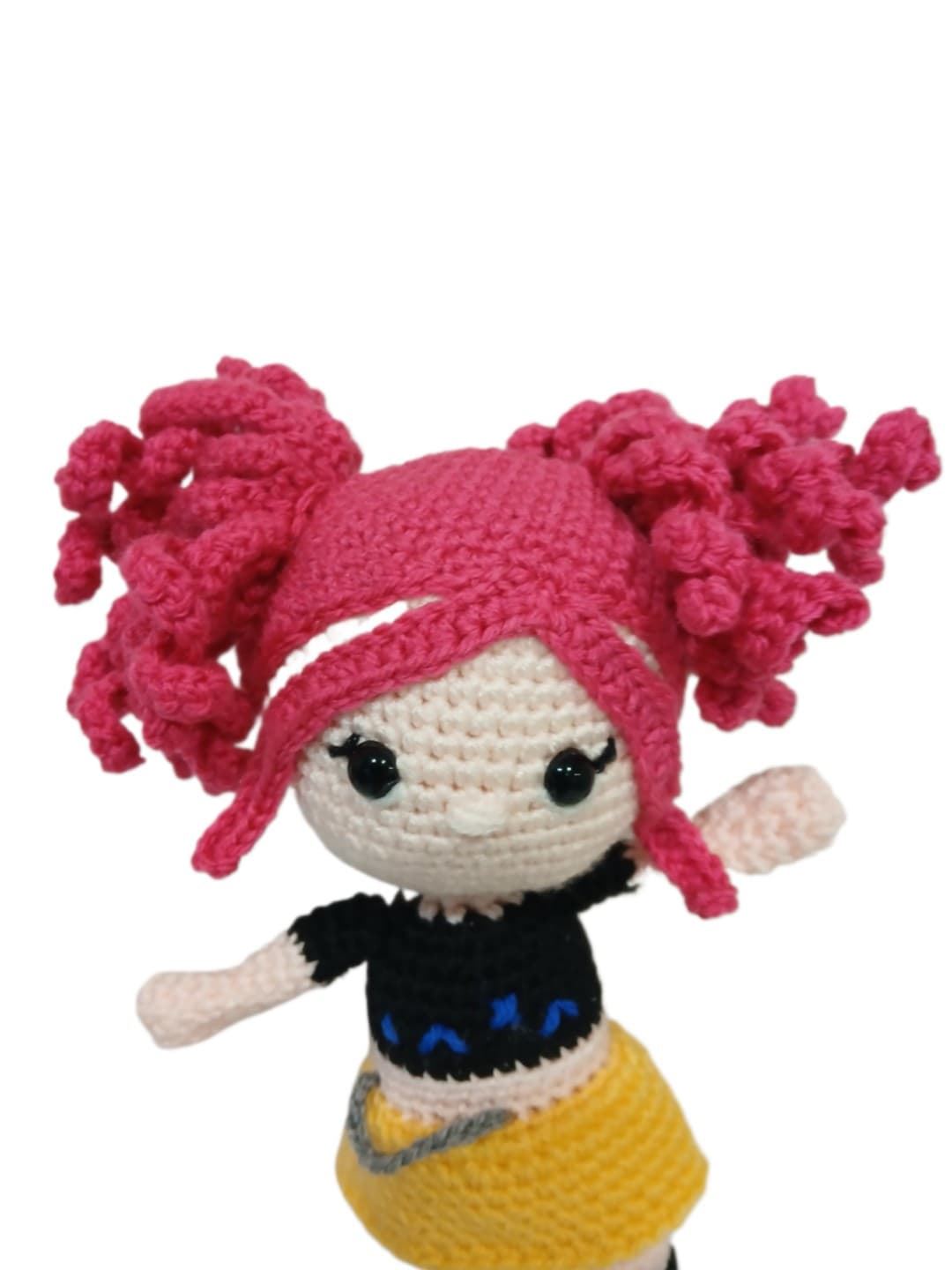 Peluche muñeca mira de las guerreras k- pop hecho a mano a ganchillo (amigurumi). - Imagen 4