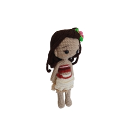 Peluche muñeca moana princesa disney hecha a mano a ganchillo (amigurumi). - Imagen 2