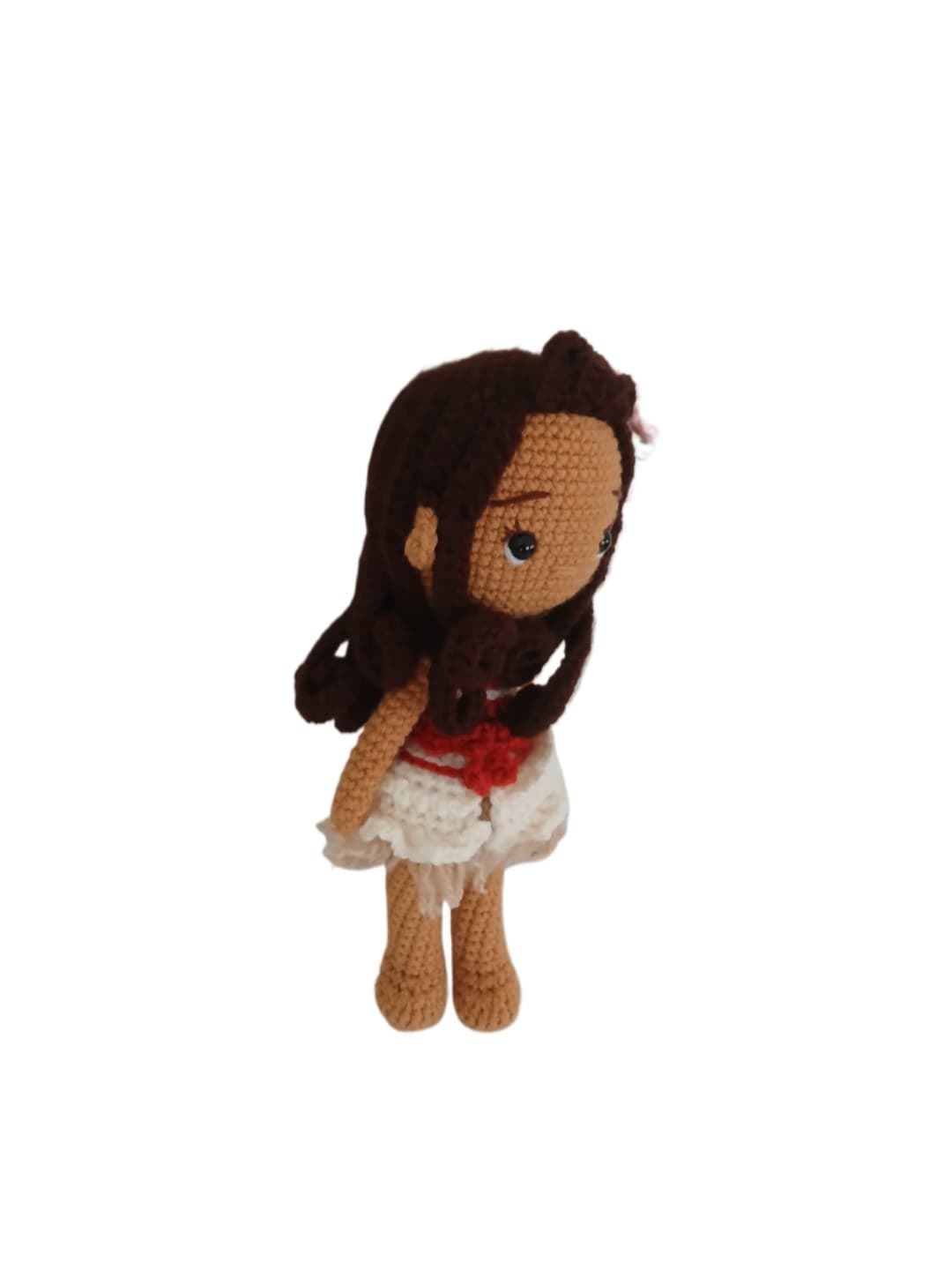 Peluche muñeca moana princesa disney hecha a mano a ganchillo (amigurumi). - Imagen 2