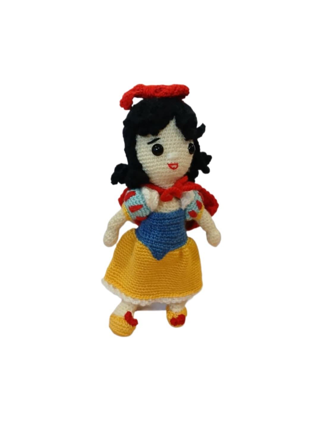 Peluche muñeca princesa Blancanieves Disney hecho a mano a ganchillo (amigurumi). - Imagen 2