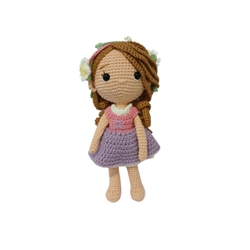 Peluche muñeca Rapunzel princesa disney hecha a mano a ganchillo (amigurumi). - Imagen 1