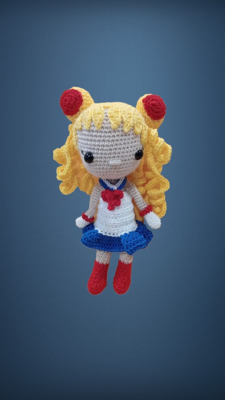 Peluche muñeca Sailor moon hecha a mano a ganchillo (amigurumi). - Imagen 1