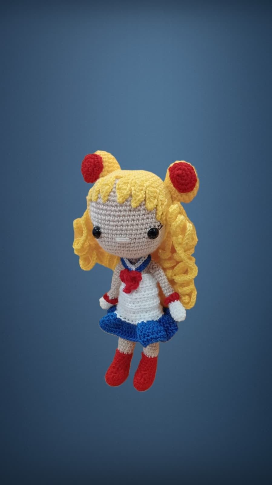 Peluche muñeca Sailor moon hecha a mano a ganchillo (amigurumi). - Imagen 2