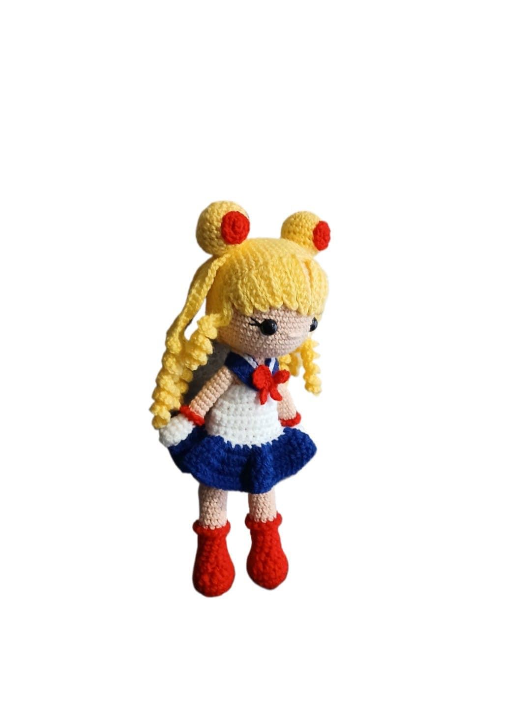 Peluche muñeca Sailor Moon hecha a mano a ganchillo (amigurumi). - Imagen 2