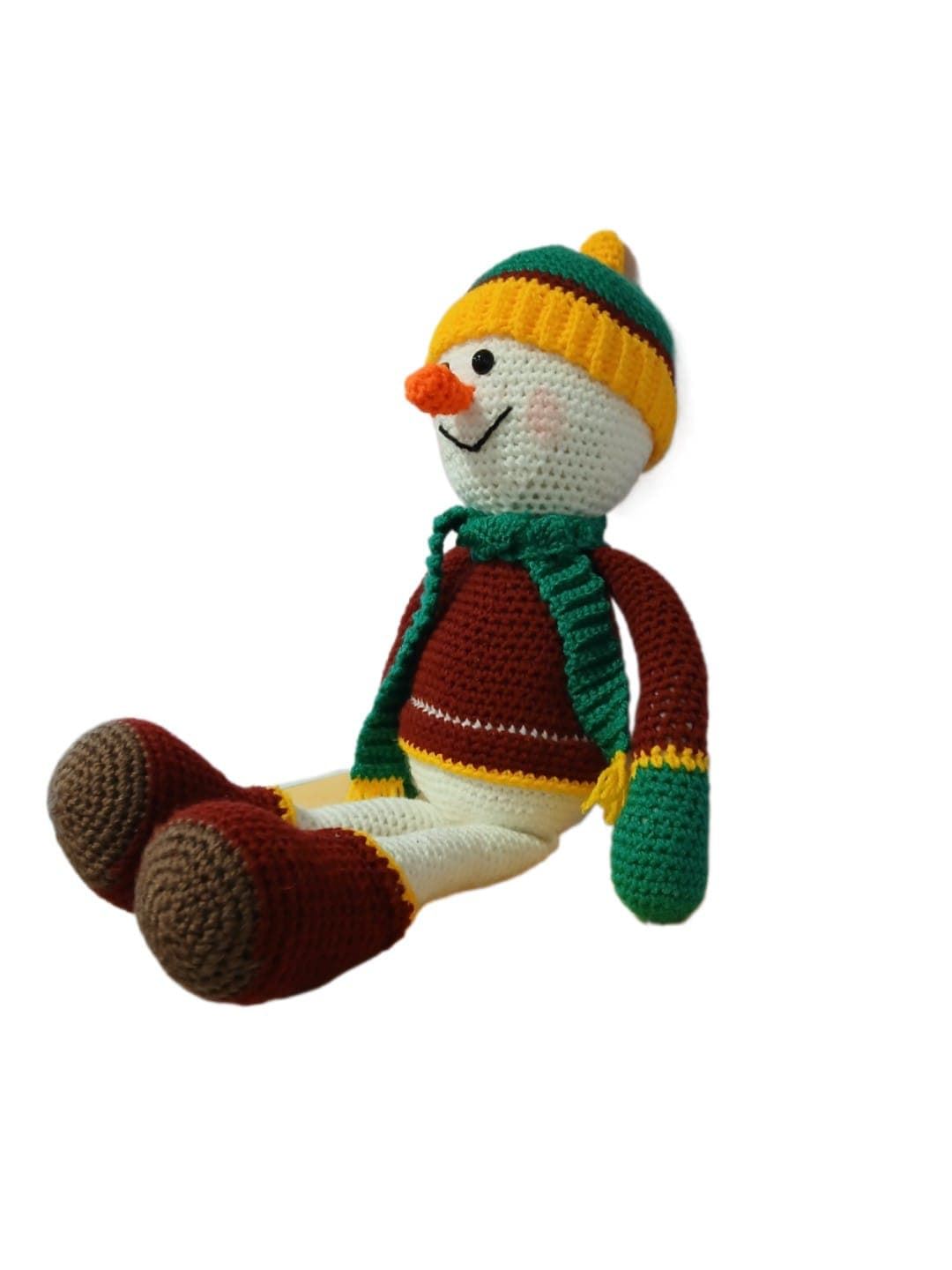 Peluche muñeco nieve navidad navideño hecha a mano a ganchillo (amigurumi). - Imagen 3