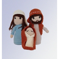 Peluche nacimiento hecho a mano a ganchillo (amigurumi). - Imagen 1