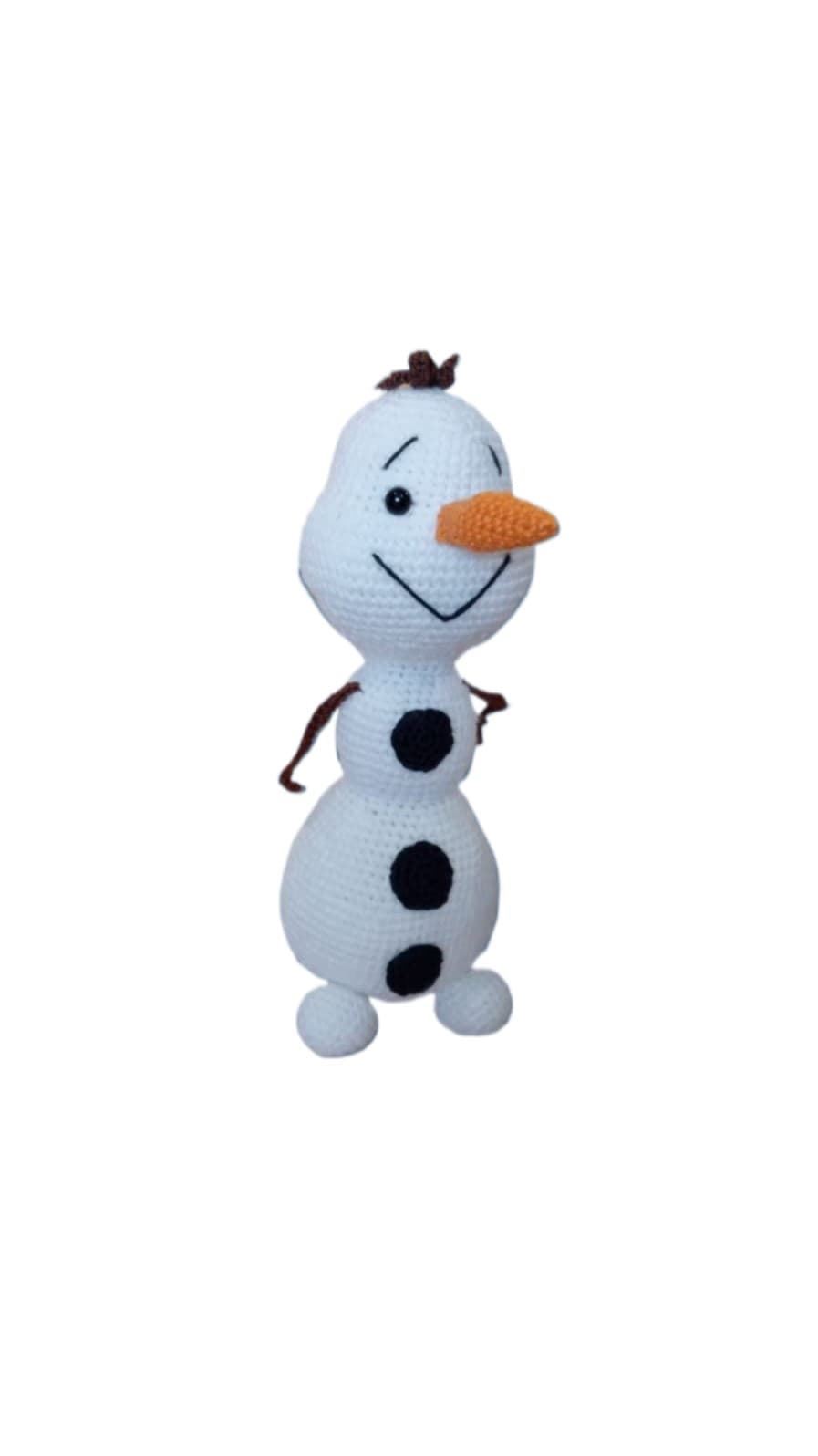 Peluche olaf frozen hecha a mano a ganchillo (amigurumi). - Imagen 2