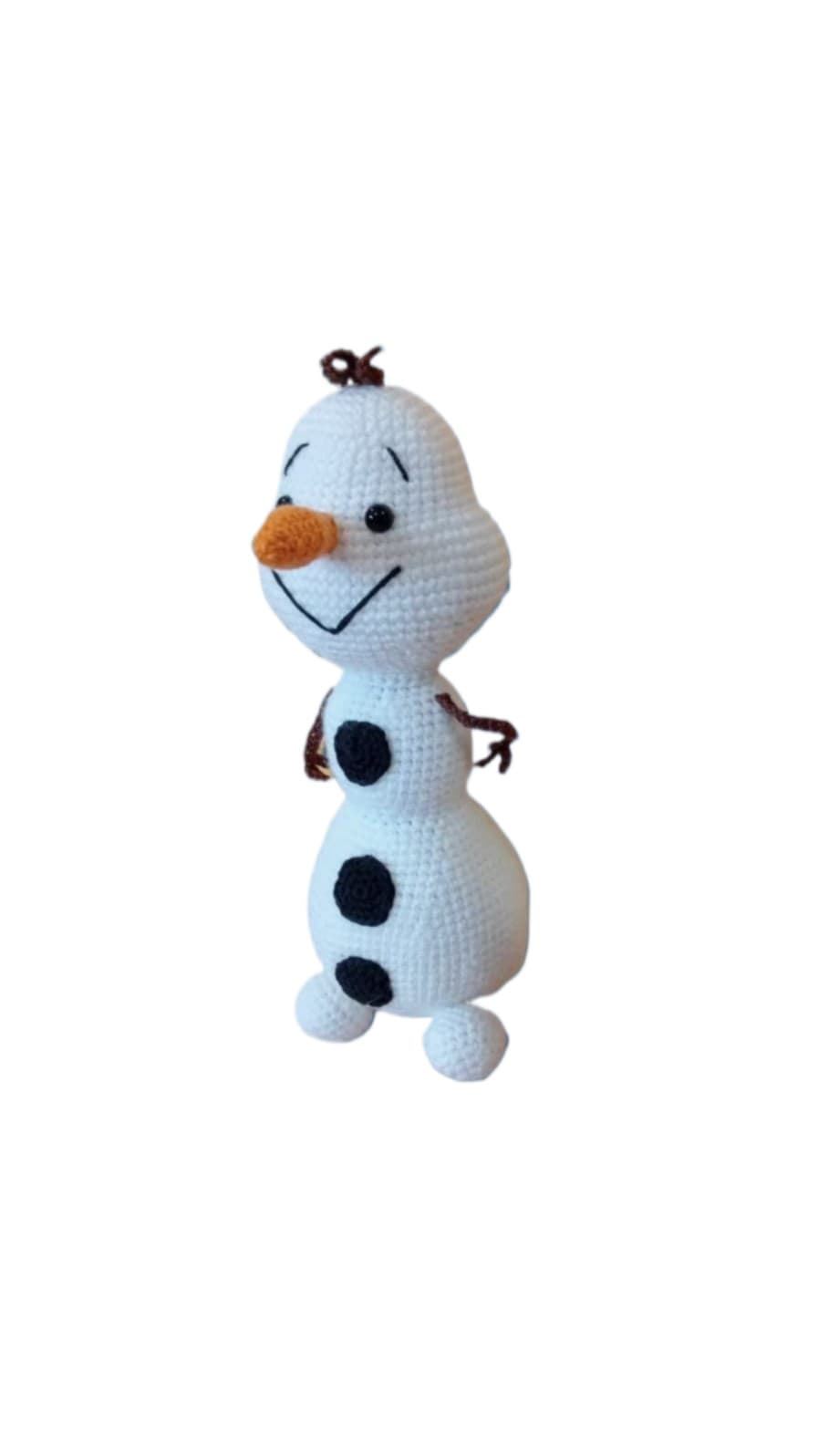 Peluche olaf frozen hecha a mano a ganchillo (amigurumi). - Imagen 3