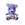 Peluche oso amoroso lila claro hecho a mano a ganchillo (amigurumi) - Imagen 1