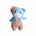 Peluche oso azul con pantalón hecho a mano a ganchillo (amigurumi). - Imagen 1