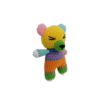 Peluche oso colores hecho a mano a ganchillo (amigurumi). - Imagen 2