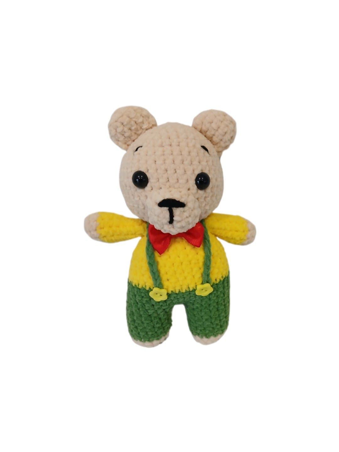 Peluche oso con pantalón hecha a mano a ganchillo (amigurumi). - Imagen 1