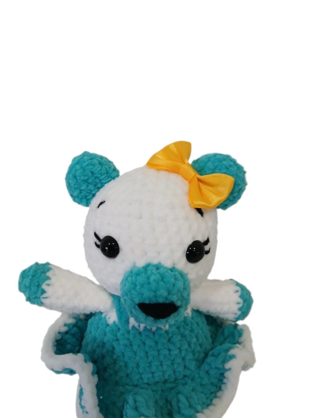 Peluche oso hecha a mano a ganchillo (amigurumi). - Imagen 4