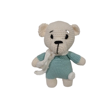 Peluche oso hecha a mano a ganchillo (amigurumi). - Imagen 1