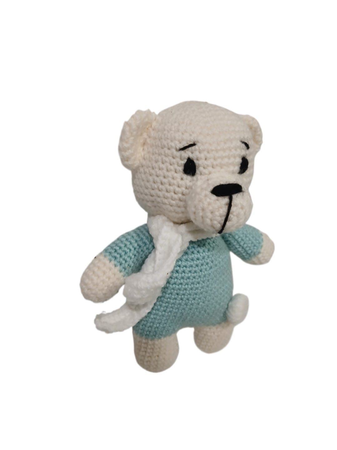 Peluche oso hecha a mano a ganchillo (amigurumi). - Imagen 2