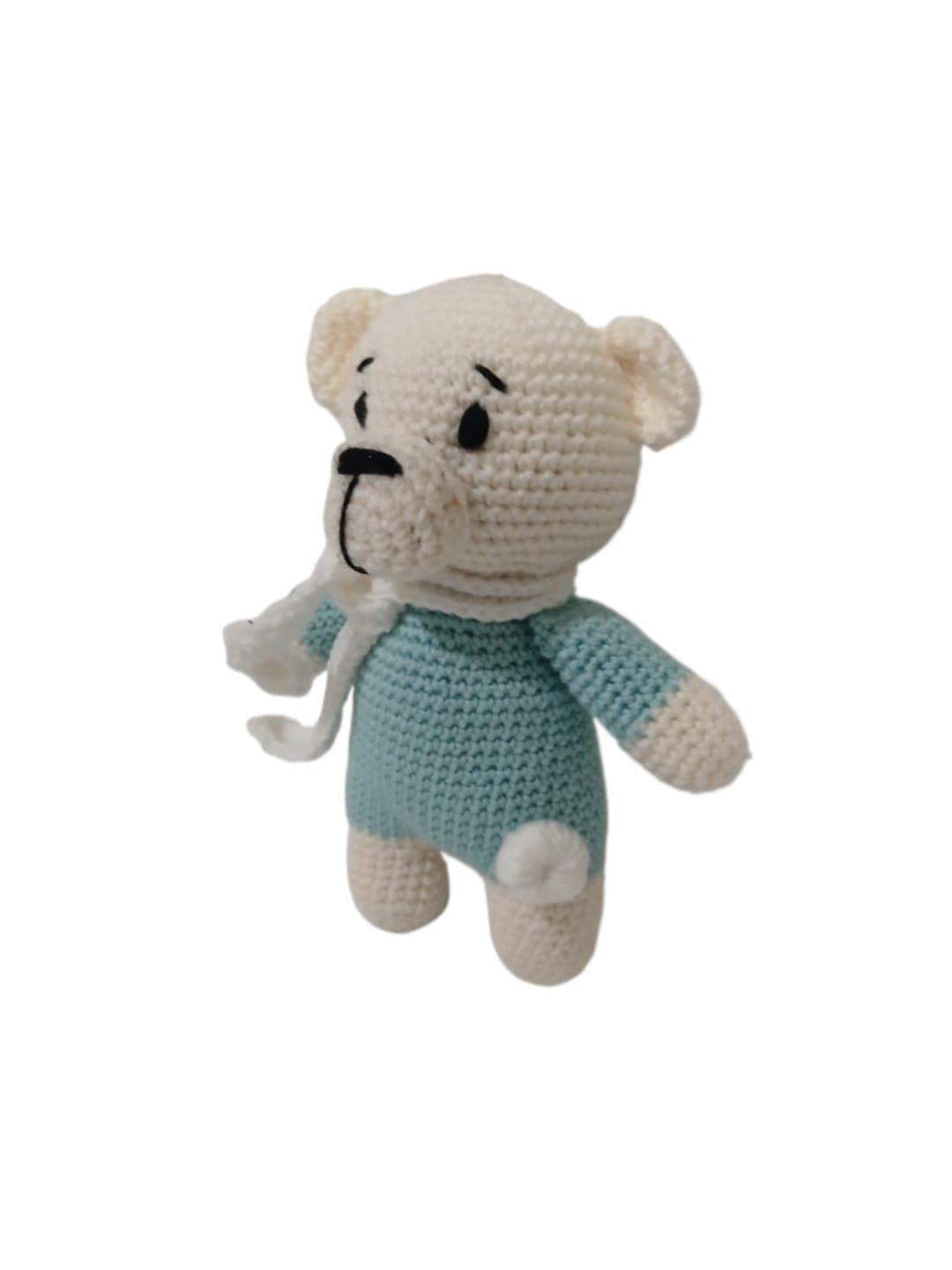Peluche oso hecha a mano a ganchillo (amigurumi). - Imagen 3