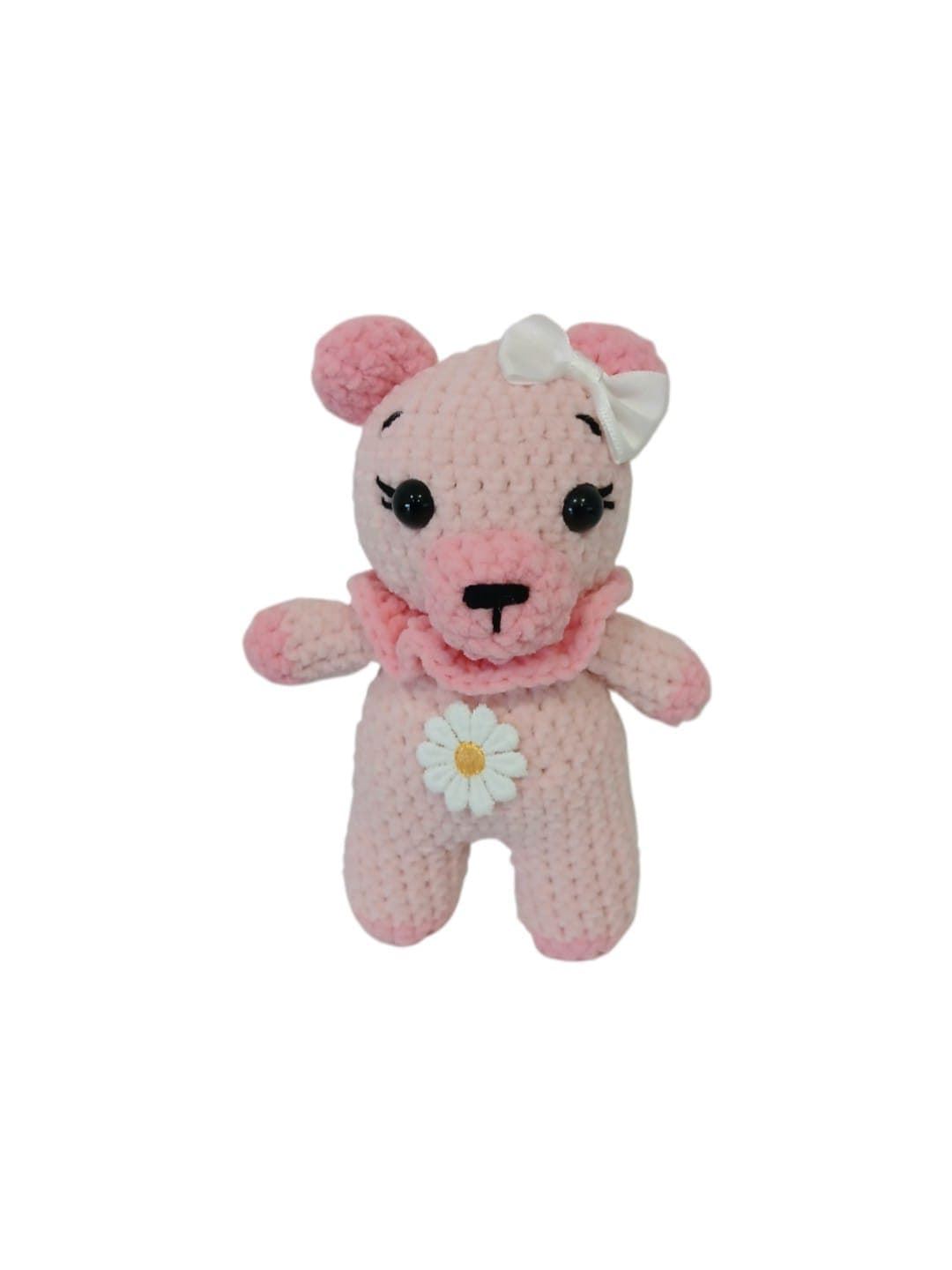 Peluche oso hecho a mano a ganchillo (amigurumi). - Imagen 1