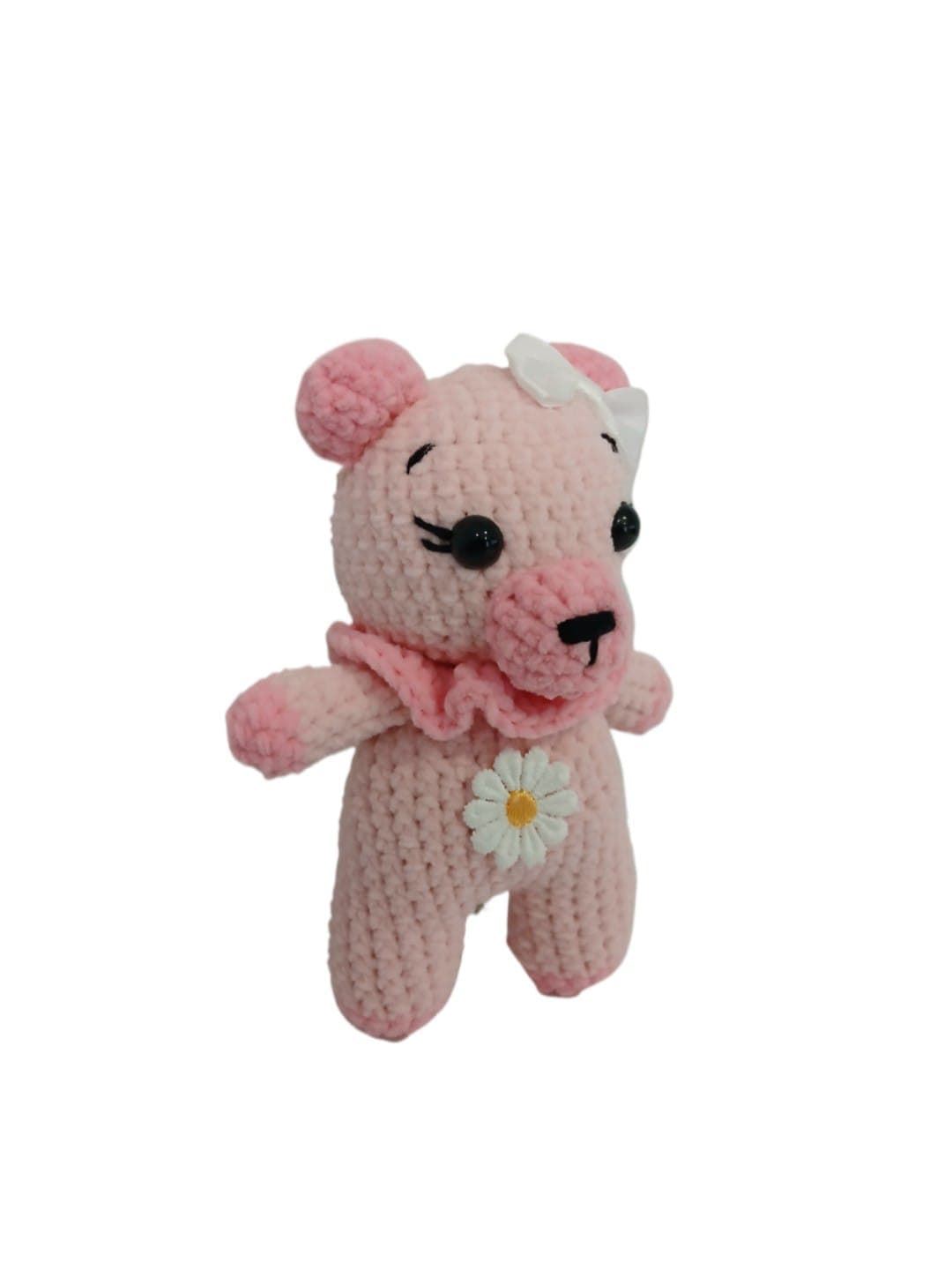 Peluche oso hecho a mano a ganchillo (amigurumi). - Imagen 3