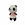 Peluche oso panda con vestido hecho a mano a ganchillo (amigurumi). - Imagen 2