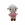 Peluche oveja con vestido rosa hecha a mano a ganchillo (amigurumi). - Imagen 1