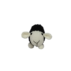 Peluche oveja negra hecha a mano a ganchillo (amigurumi). - Imagen 2