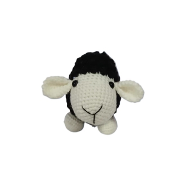 Peluche oveja negra hecha a mano a ganchillo (amigurumi). - Imagen 2
