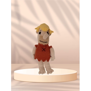 Peluche pablo marmón los picapiedra hecho a mano a ganchillo (amigurumi). - Imagen 1