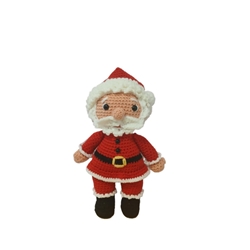 Peluche papá noel navideño amigurumi - Imagen 1