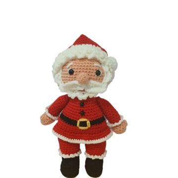 Peluche papá noel navideño amigurumi - Imagen 1