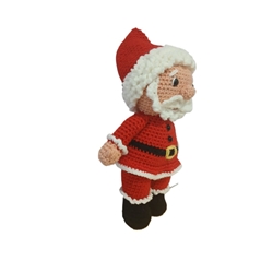 Peluche papá noel navideño amigurumi - Imagen 2