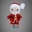 Peluche papá noel navideño-navidad hecho a mano a ganchillo (amigurumi). - Imagen 1