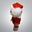 Peluche papá noel navideño-navidad hecho a mano a ganchillo (amigurumi). - Imagen 2