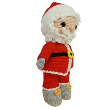 Peluche papá noel navideño-navidad hecho a mano a ganchillo (amigurumi). - Imagen 2