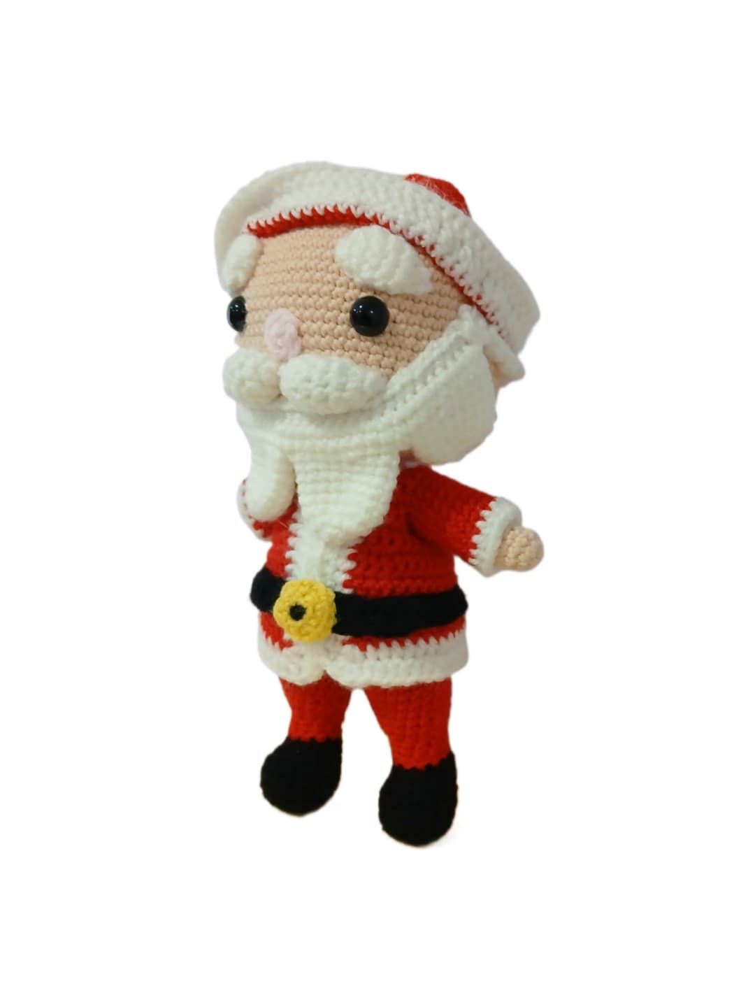 Peluche papá noel navideño-navidad hecho a mano a ganchillo (amigurumi). - Imagen 3