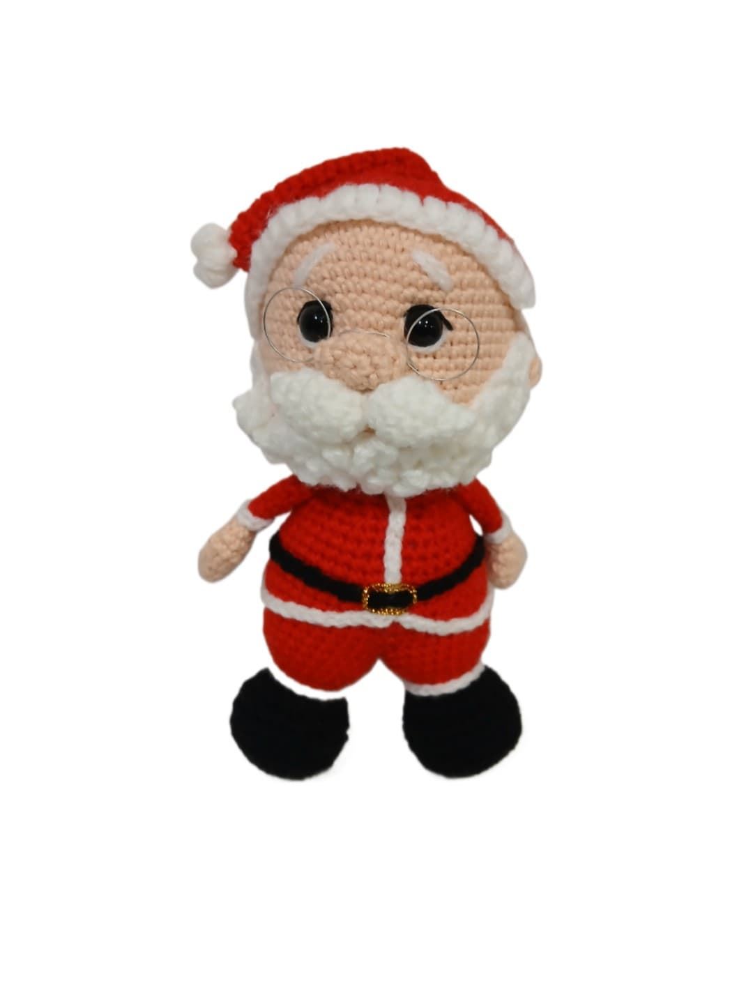 Peluche papá noel navideño-navidad hecho a mano a ganchillo (amigurumi). - Imagen 1