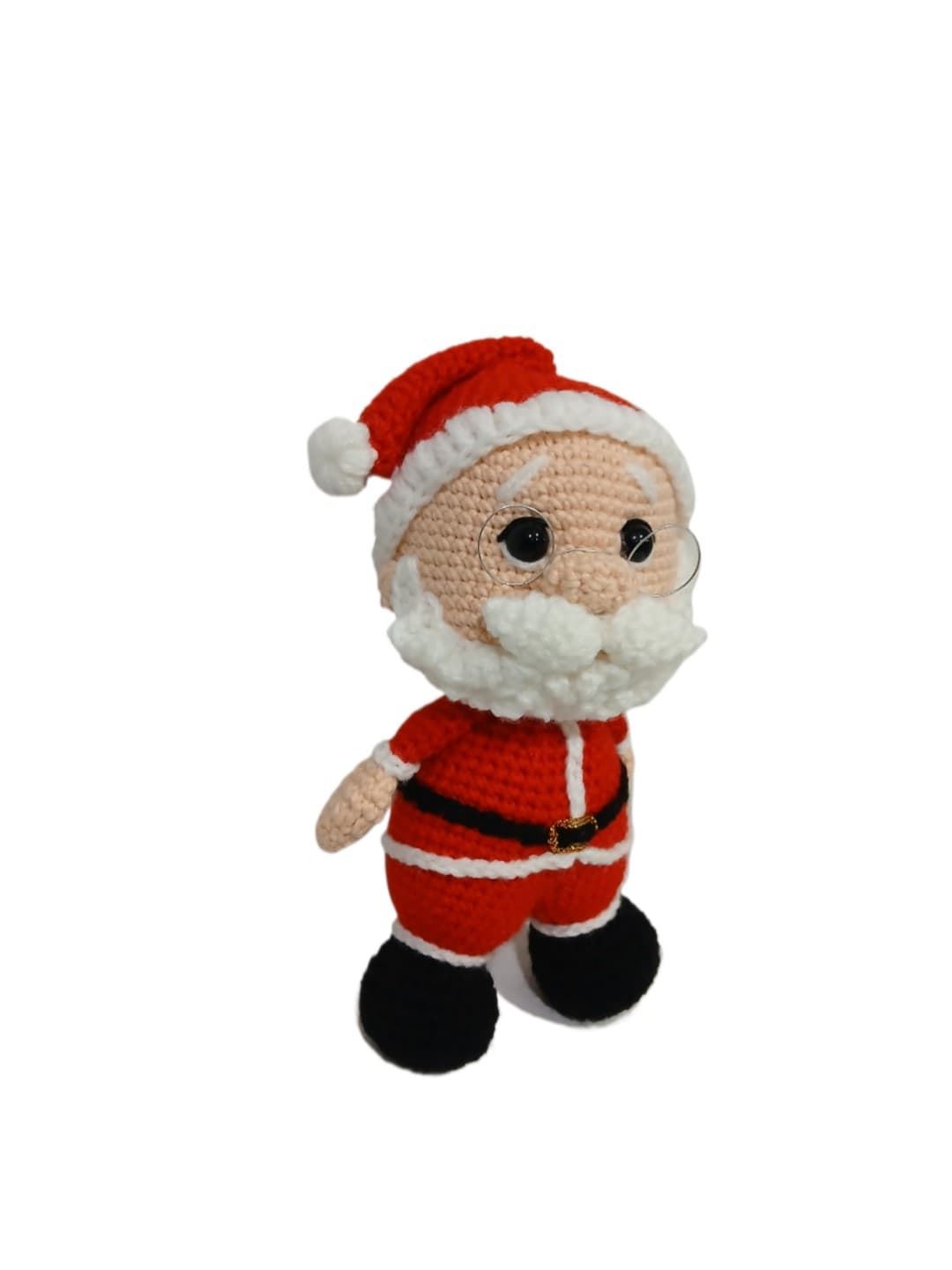 Peluche papá noel navideño-navidad hecho a mano a ganchillo (amigurumi). - Imagen 2